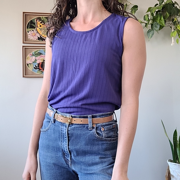 Purple slinky tank - Picture 2 of 4